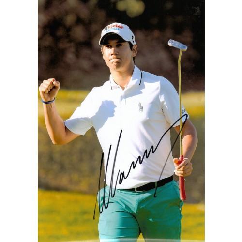 Matteo Manassero Signed 8x12 Golf Photo!